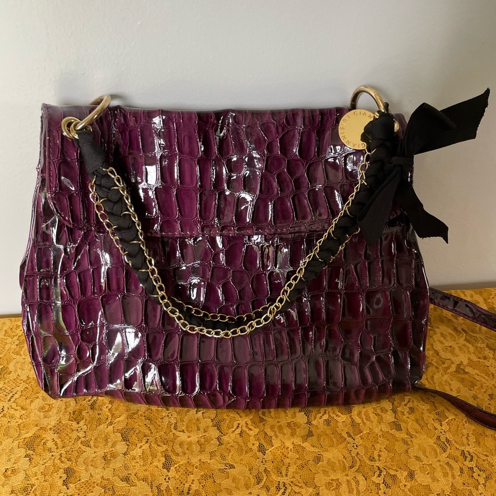 Gianni Bini Purse, Plum & Black